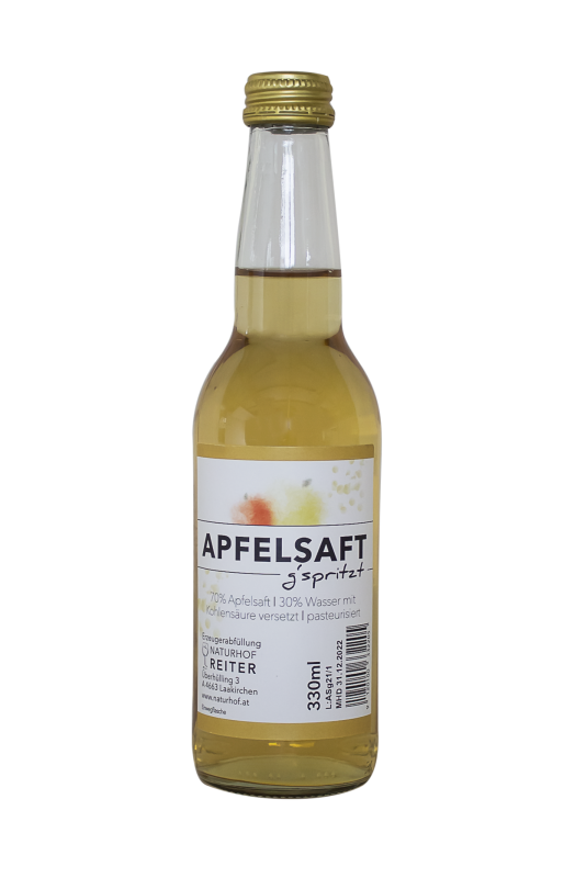 Apfelsaft gspritzt - Naturhof Reiter